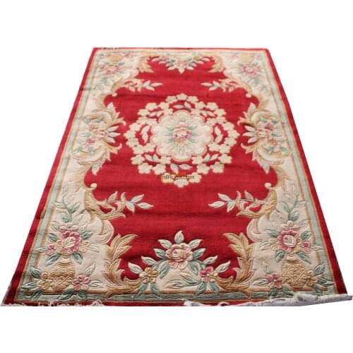 French Savonnerie Hand Knotted Wool Rug Carpet Museum The Craft Of Making Wool By Hand Geometric Mandala Home Decoration