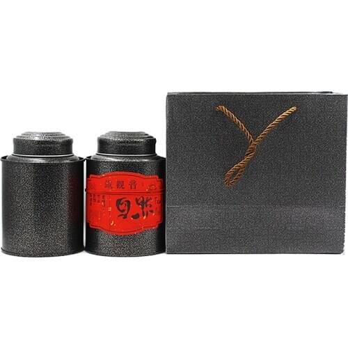 Xin Jia Yi Packaging Tin Box Tea Package Box Set Diameter 11.2cm Height 15.7cm Round Shape Fashion Design Metal Candy Boxes