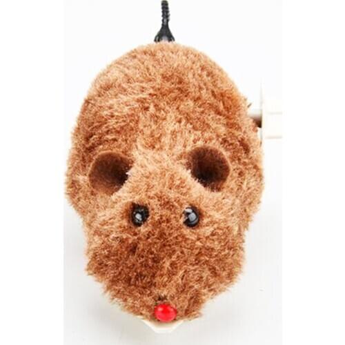 1Pc Simulation Plush Mouse Toys Wind Up Mouse Baby Toy Children Animals Clockwork Mice Toys For Kids Gifts Random Color