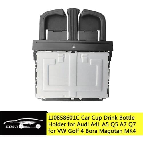 1J0858601C Car Foldable Water Cup Drink Holder Beverage Drink Bottle Cup Mount Stand For VW Golf 4 Bora MK4 Audi A4L A5 Q5 A7
