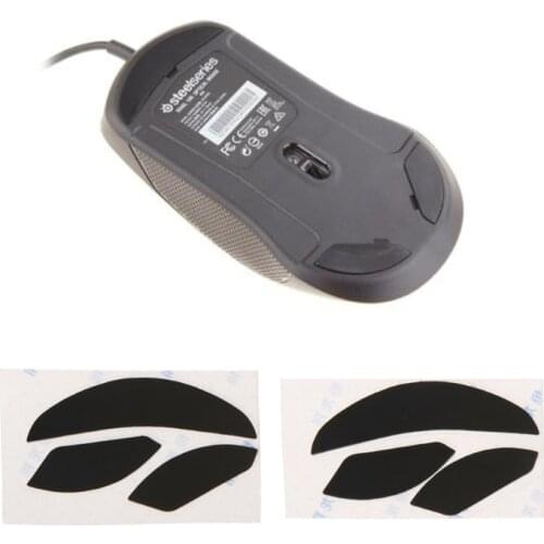 2 Sets 0.6mm Thickness Replacement Mouse Feet Skates For Steelseries RIVAL 100