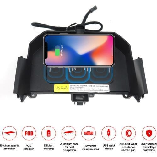 Aotsr Wireless Car Charger For BMW new 5 series/5 series GT 2017-2018 Intelligent Infrared Fast Wireless Charging Phone Holder