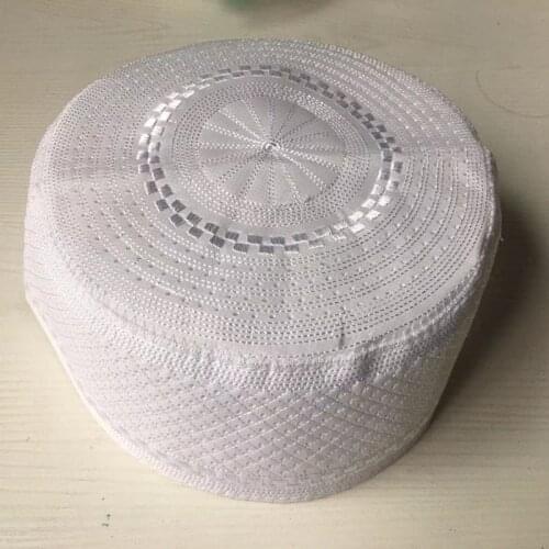 Arabic Prayer Muslim Hat Islam Cap Turkish Kufi Sindhi Taqiyah Headwear