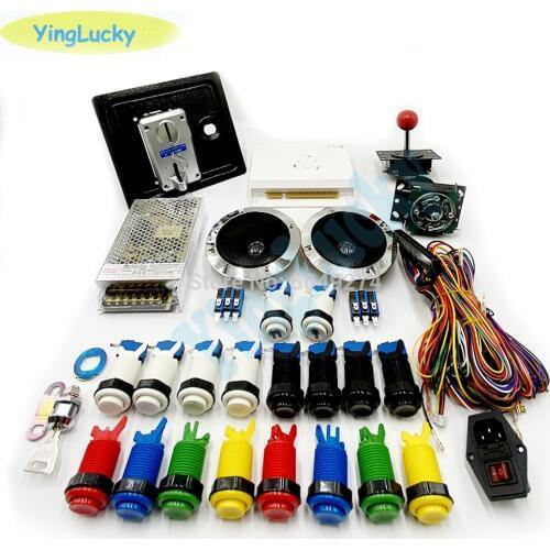 Arcade cabinet kit Pandora saga 3188 in 1 + 18 American buttons + American joystick + Power switch + jamma cable + coin machine