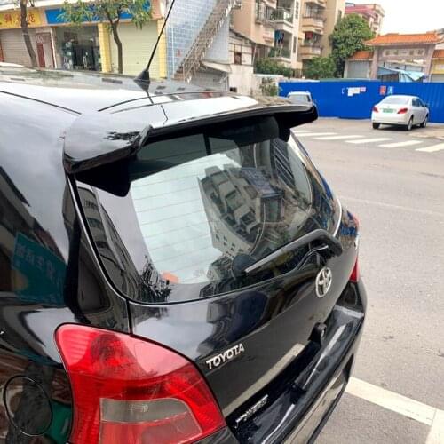 Paint Deflector Spoiler Rear Lip Wing ABS For 2009 2010 2011 2012 2013 Toyota Yaris Hatchback 5DR ABS Big Rear Spoiler Wing