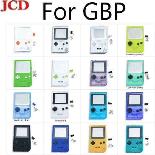JCD New Full Case Cover Housing Shell Replacement for Gameboy Pocket Game Console for GBP grey Shell Case with Buttons Kit