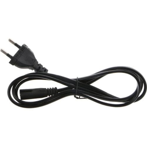 1.5m Figure 8 Power Cable Cord Euro EU European 2 Pin AC Plug Dropship