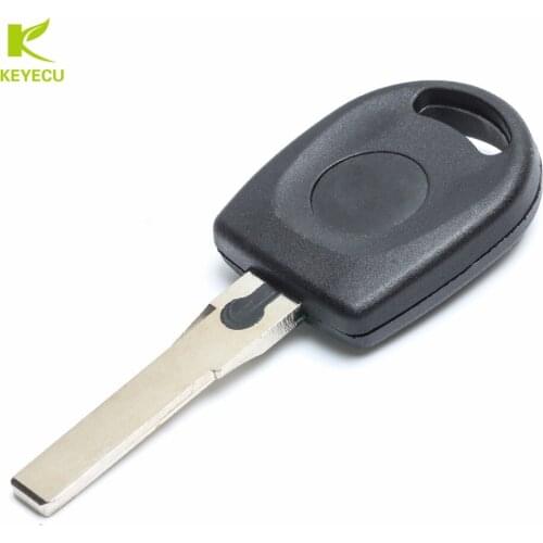 KEYECU 10PCS/lot Transponder Key Shell Blank Shell For Volkswagen VW B5 Passat Transponder Key (HU66)