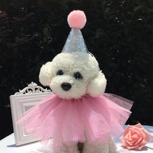 Cute Pet Birthday/Party Hats Adorable Dog Headwear Scarf for Puppy Cat Dogs