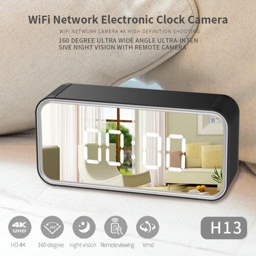 HD 1080P WIFI Clock Camera Wireless Mini Clock camera Recorder Home Security Night Vision Motion Detect Camcorder
