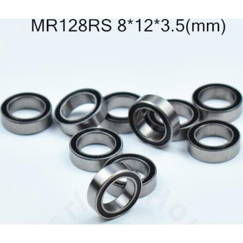 MR128RS 8*12*3.5(mm) 10piecesfree shipping ABEC-5 Metal Sealed Miniature Mini Bearing MR128 MR128RS chrome steel bearing