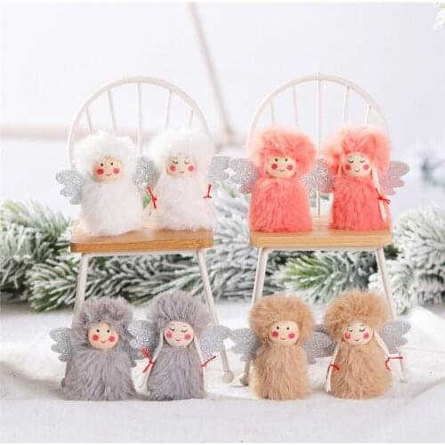 New Year 2022 Christmas Decoration 2 Pcs Angel Elf Dolls Pendant Christmas Home Decorations Christmas Tree adornos de navidad