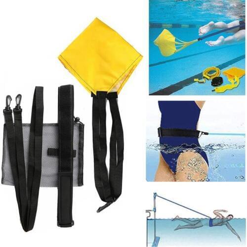 3m Adjustable Adult Kids Swimming Bungee Exerciser Leash Training Hip Swim Belt Cord Safety Swim Pool Accessories
