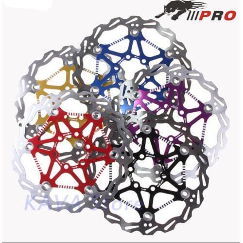 IIIPRO Bike Disc Brake Rotors DH Ultralight Floating Disc Pads 160mm 180mm 203mm 6/7/8 inches for MTB Bicycle parts component