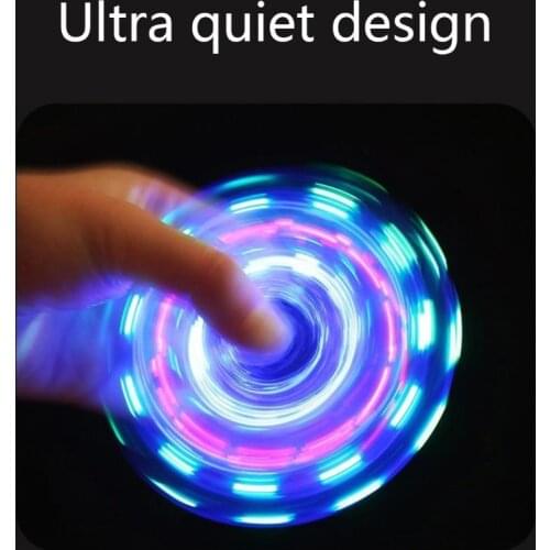 Transparent LED Light Fidget Spinner Hand Top Spinner EDC Spiner Finger Stress Relief Toys Kids Adult Toy