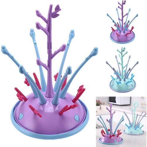 Baby Bottle Drying Rack Glass Countertop Escorredor De Mamadeira Drying Cleaning Dryer Drainer Storage Dryer Drying Rack