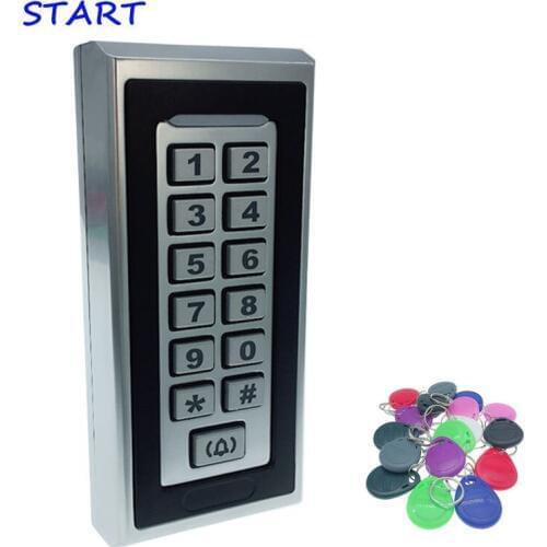 Waterproof Keypad RFID Access Control System Proximity Card Standalone 2000 Users Door Access Control 125KHz RFID Opener
