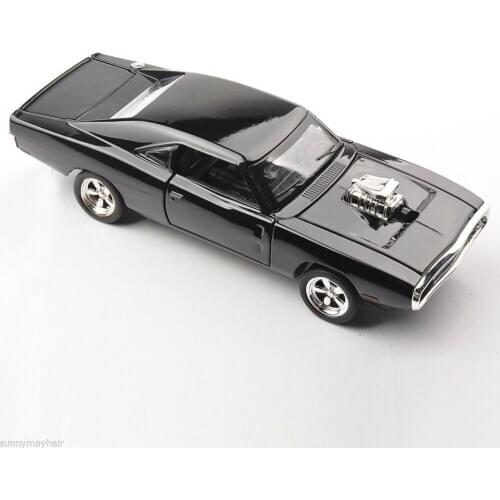 1:32 Scale Model Cars Scale 1970 Charger Model Alloy Toy Black Cars Diecast Toys for Boy Kids gift