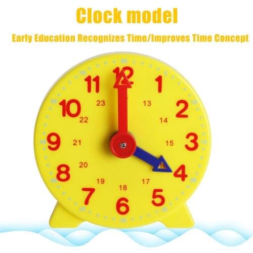 10cm Student Simulation Clock Model Toy Two Pointer Clock Model Kid Child Toy Early Education Learning Aids Toy