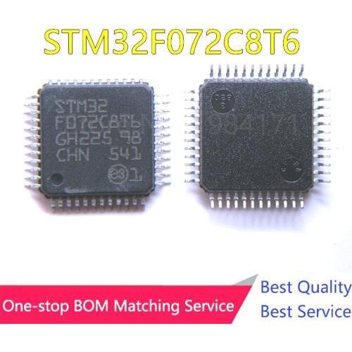 20Pcs STM32F072C8T6 2F072C8T6 STM32F072 QFP48 ARM new