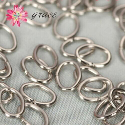200pc/lot Gold Plated Silver Decorative Metal O Ring Iron Open Link Jump Connector Colored Split Single Loops For Jewelry Making