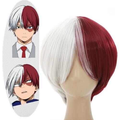 Anime Cosplay Wig My Hero Academy With The Same Wig Male Short Straight Hair Gradient