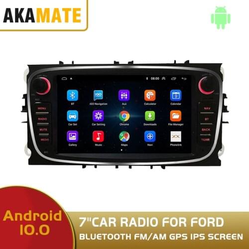 2 Din Android 10.0 Car Radio For Ford Universal 7'' Bluetooth 32G FM/AM GPS Navigation WIFI Multimedia Video Player Car Stereo