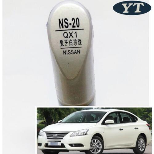 Car scratch repair pen, auto paint pen WHITE color for Nissan Qashqai X-trail Sylphy Teana Sunny Tiida Livida Geniss March