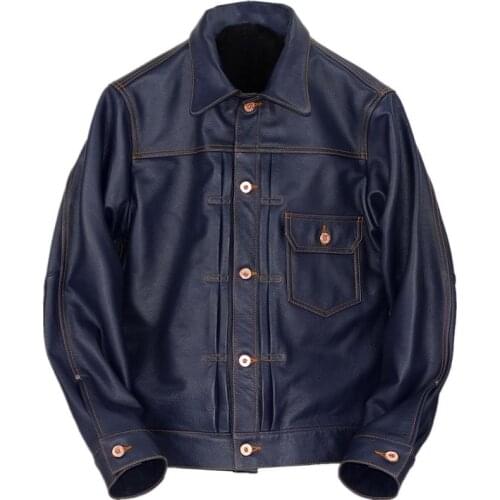 Free shipping,Japan style.Classic casual 506XX slim genuine leather jacket.100% soft cowhide coat,quality fashion outwear