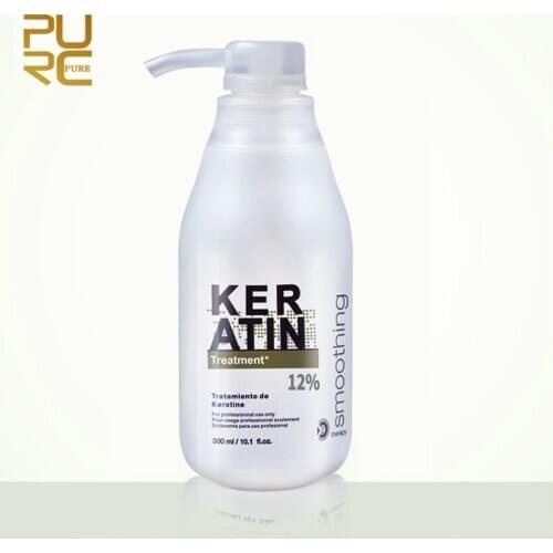 PURC Brazilian keratin 12% formalin 300ml keratin treatment purifying shampoo for hair straightening hair treatment