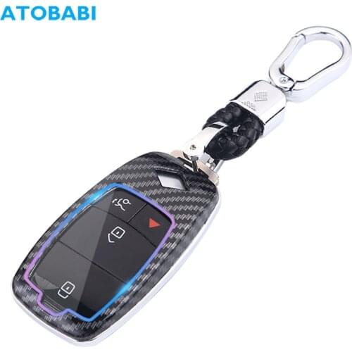 ABS Car Key Case For Mercedes Benz E S Class 2020 C300 Coupe 2018 W213 GLC300 Keychain Holder Smart Remote Fobs Protector Cover