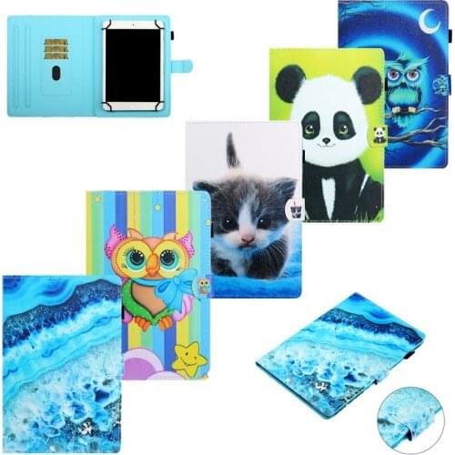 Flip Tablet Case capa tablet 7 universal for Samsung Galaxy Tab A6 E 7 '' /Huawei Mediapad T3 T2 T1 7.0 PU Leather Stand cover