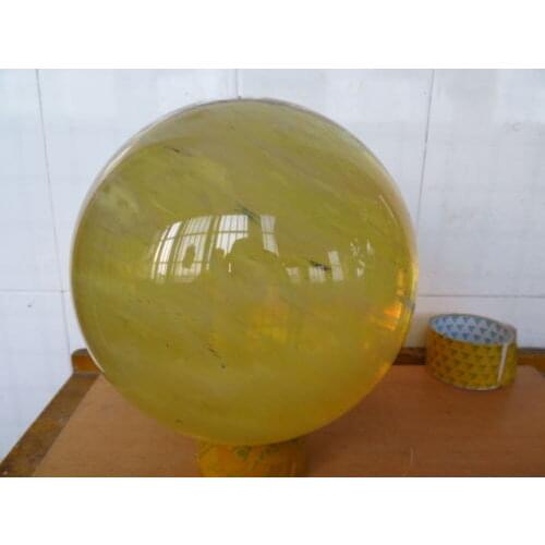 Ddh001111 SMELT YELLOW QUARTZ CRYSTAL BEAUTIFUL SPHERE BALL