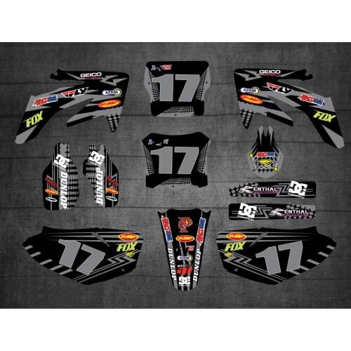 For Honda 250 CRF 2009-2004 TEAM GRAPHICS BACKGROUNDS DECALS STICKERS For Honda CRF250R CRF250 2004 2005 2006 2007 2008 2009