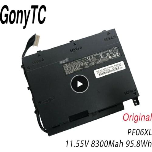 GONYTC New Original PF06XL Battery For HP Omen 17-w110ng W202NO W238TX W232NF HSTNN-DB7M 852801-2C1 853294-850 853294-855