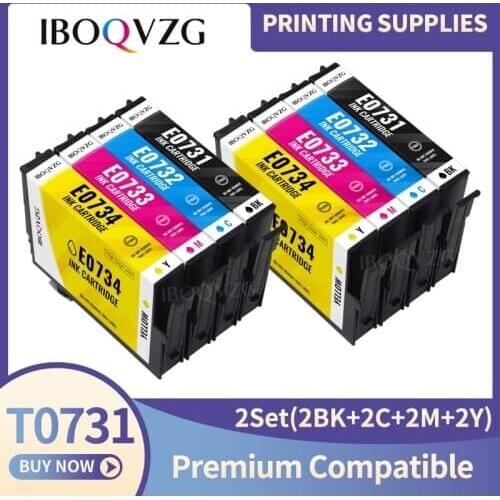 IBOQVZG 4PCS 73 T0731-T0734 compatible ink cartridge For EPSON Stylus CX7310/8300/CX7300/CX5500/CX5501/CX5505/CX5510 printer