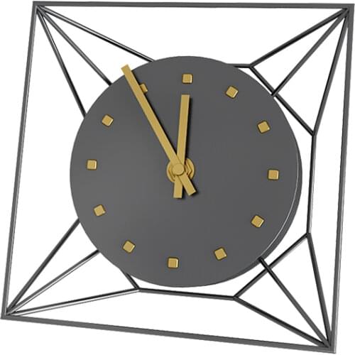 Creative Metal Desk Clock Silent Small Desktop Clcoks Bedroom Bedside Silent Watches Clock Living Room Home Decoration Gift Idea
