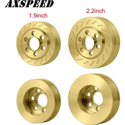AXSPEED 2PCS Brass Internal Counterweight 56/94g Brake Disc Weights for 1.9/2.2" Wheel Rims Axial SCX10 Wraith RC Car Parts