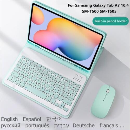 Magnetic Keyboard Case for Samsung Galaxy Tab A7 10.4 SM-T500 SM-T505 T500 T505 Cover Funda for Tab A7 2020 Case with Keyboard