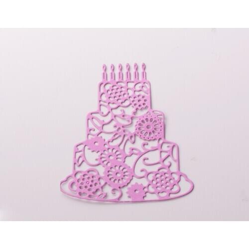 Metal Birthday Cake paper die cutting dies for Scrapbooking/DIY Easter wedding Halloween Easter card