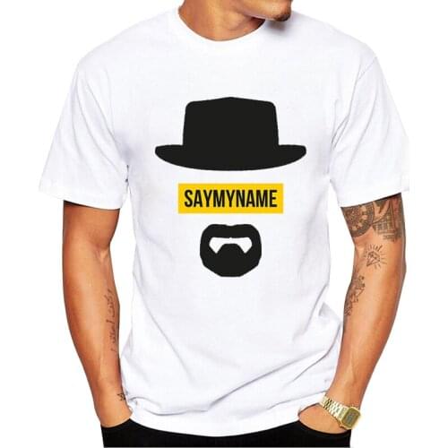 TEEHUB Short Sleeve Man Tops Fashion Breaking Bad T-Shirt Heisenberg Printed Tshirts Say My Name Cool t shirts Essential Tee