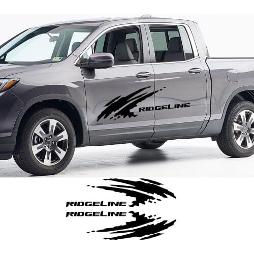 For Honda Ridgeline Car Door Side Stickers Pickup Decals Truck Graphics Vinyl Custom Letter Decor Covers AutoTuning Accessories