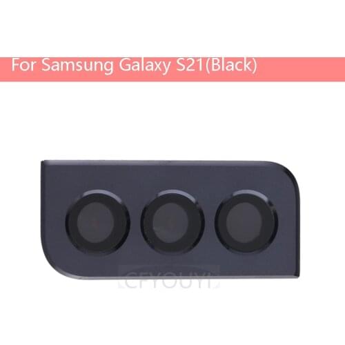 New Back Camera Lens Ring Cover with Glass Lens For Samsung Galaxy S21 5G G990