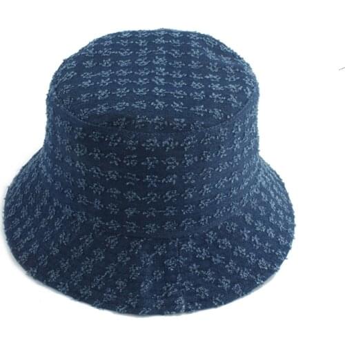 New Brand Design Bucket Hats Denim Hole Fisherman Hat Fashion Reversible Bob Caps Hip Hop Gorros Men Women Panama Bucket Cap