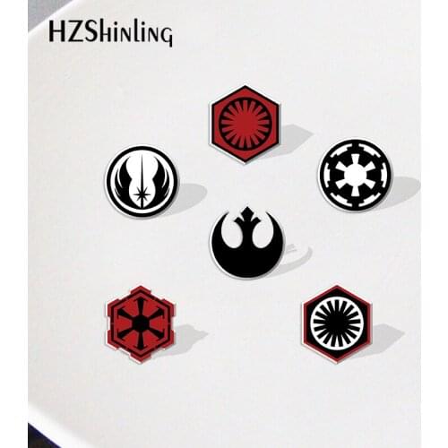Star Wars Pattern Acrylic Lapel Pins Cartoon Badges Resin Epoxy Pins Deco for Jewelry Accessories