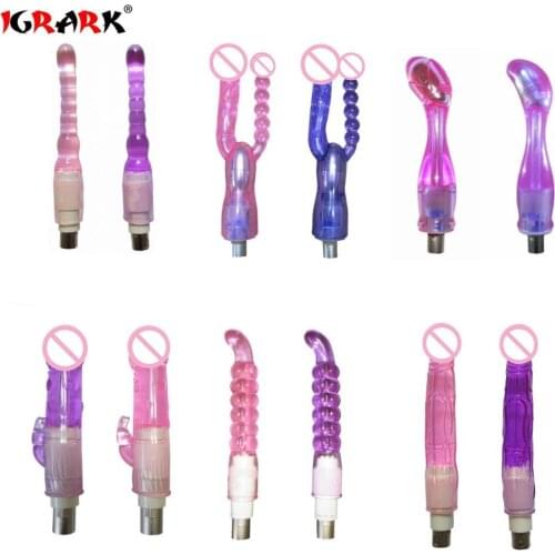 Sex Machine Attachments Silicone Anal Plug Dildo Vagina Pussy Penis Female Vibrator Sex Toys For Women Adults Masturbator