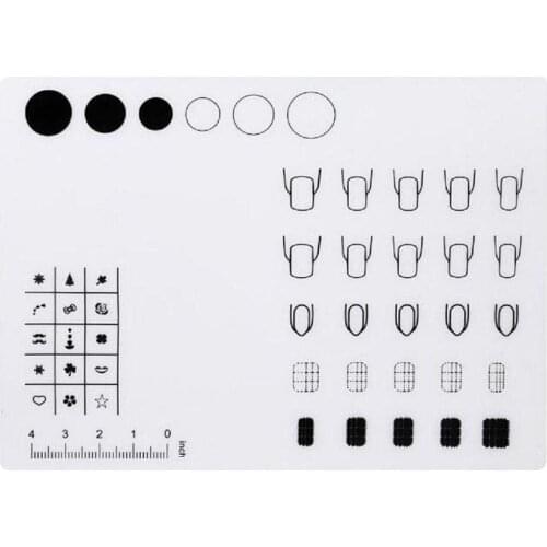 Silicone Workspace Stamping Plate Washable Mat Nail Art Table Transfer Tool