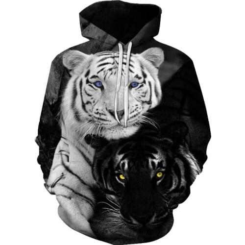 In 2020, the popular new trend 3D hoodie creative art style Spring and Autumn fashion hoodie cartoon handsome shirt XXS-4XL tige
