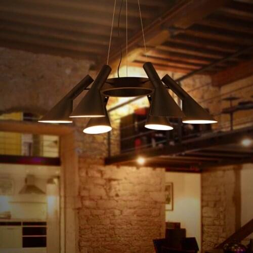 Vintage Iron Pendant Light LED Industrial Loft Retro Droplight Bar Cafe Bedroom Restaurant American Country Style Hanging Lamp