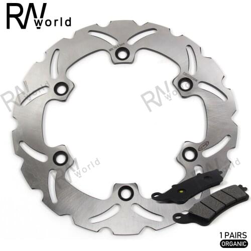 Motorcycle CNC Rear Brake Disc Rotors Brake Pads For HONDA XL1000V XLV 1000 Varadero XLV-1000 ABS 2004-2011 2005 2006 2007 2008